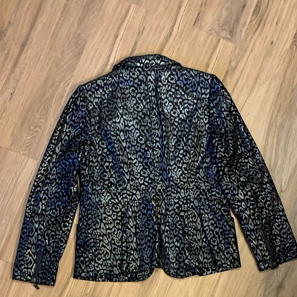 Pamela McCoy, Leopard Leather Jacket, size M - Picture 2 of 3